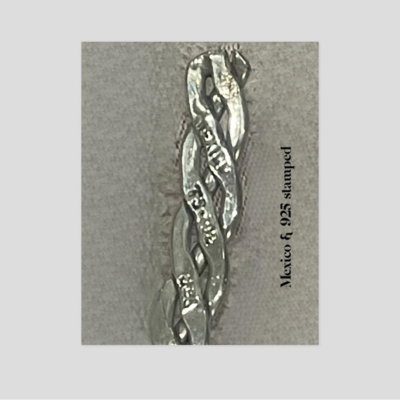 Sterling Silver Choker made in Mexico 925 - Picture 4 of 5